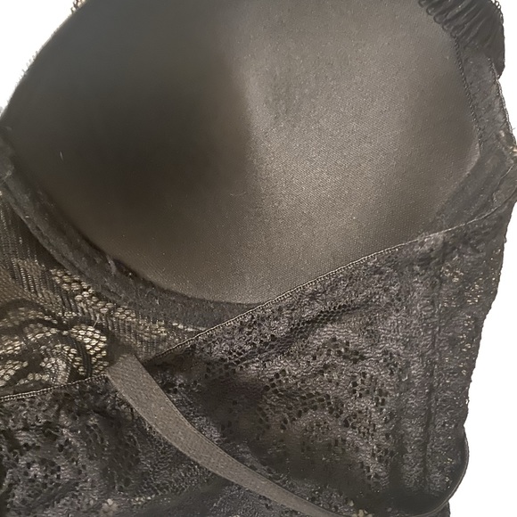 NWOT Daisy Fuentes black lace fitted 34C lace bralette - Picture 5 of 7